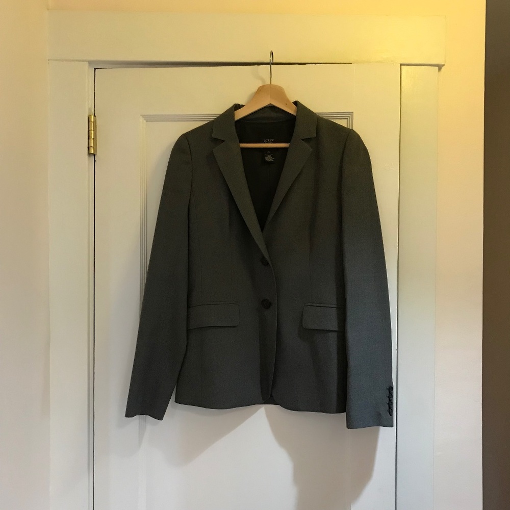 JCrew Dark Grey Suit Jacket